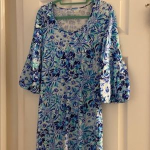 Lilly Pulitzer dress with puffy sleeves